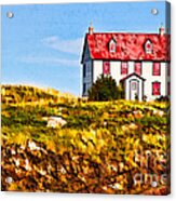 House With Red Roof Acrylic Print