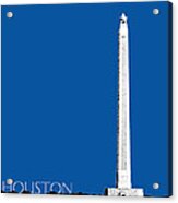 Houston San Jacinto Monument - Royal Blue Acrylic Print