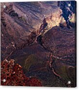 How The Grand Canyon Gets Carved Acrylic Print