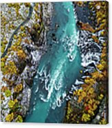 Hraunfossar, Waterfall, Iceland Acrylic Print