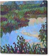 Huckleberry Line Trail Rain Pond Acrylic Print