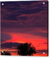 Huricane Sunset Acrylic Print