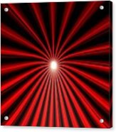 Hyperspace Red Portrait Acrylic Print