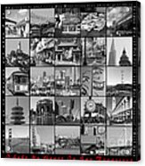 I Left My Heart In San Francisco 20150103 Bw With Text Acrylic Print