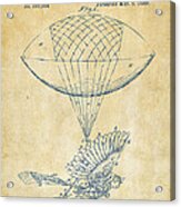 Icarus Airborn Patent Artwork Vintage Acrylic Print