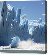 Ice Calving From A Glacier Acrylic Print