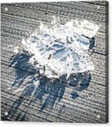 Ice Sheet Bursting Into Shards Acrylic Print