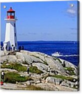 Iconic Peggy's Cove Lighthouse Nova Scotia Canada Acrylic Print