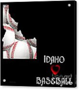 Idaho Loves Baseball Acrylic Print