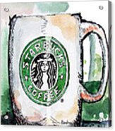 I'm Thinking Starbucks Acrylic Print