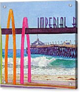 Imperial Beach Pier California Acrylic Print