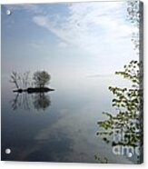 In The Distance On Mille Lacs Lake In Garrison Minnesota Acrylic Print