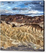 Incredible Zabriskie Point In Death Valley Acrylic Print
