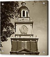 Independence Hall - Bw Acrylic Print