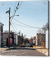 Inner City Streets - Camden, Nj Acrylic Print