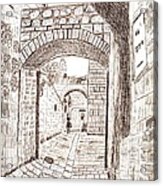 Inside The Old City - Jerusalem Acrylic Print