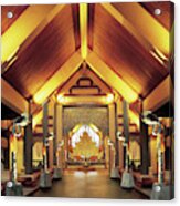 Interior View Of Temple Acrylic Print