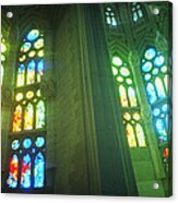 Interiors Of A Church Designed Acrylic Print