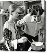 Ion And Francoise Filotti Cooking Acrylic Print