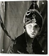 Irene Castle Wearing A Headdress Acrylic Print