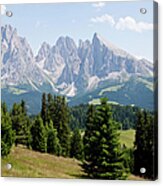 Italy, View From Mont Seuc Towards Acrylic Print