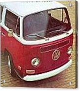 It's A Station Wagon More Or Less - Vw Camper Ad Acrylic Print