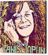 Janis Joplin Pop Art Acrylic Print