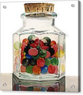 Jar Of Jelly Bellies Acrylic Print