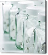 Jars Of Paracetamol Tablets Acrylic Print