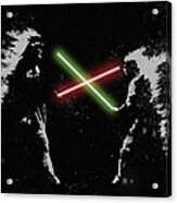 Jedi Duel Acrylic Print
