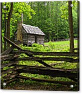 Jim Bales Cabin, Great Smoky Mountains National Park Acrylic Print