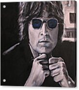 John Lennon - Shades Of Blue Acrylic Print