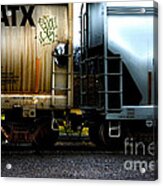 Joined Train Cars Acrylic Print