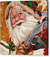 Jolly Santa Acrylic Print