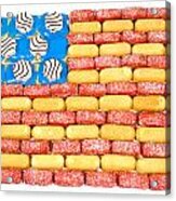 Junk Food Flag Acrylic Print