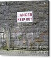 Keep Out Aran Islands Ireland Acrylic Print