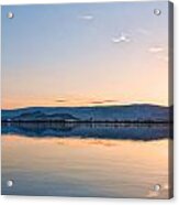 Kelowna Lakefront At Sunrise Acrylic Print
