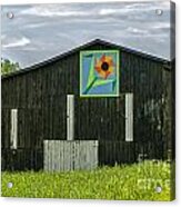 Kentucky Barn Quilt - Flower Of Friendship Acrylic Print