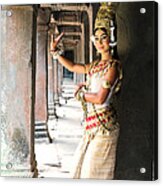 Khmer Apsara Dancer - Angkor Wat - Cambodia Acrylic Print