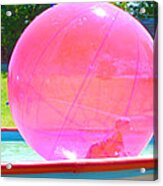 Kid In Bubble Ball 2 Acrylic Print