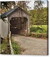 Kidder Hill Covered Bridge Acrylic Print