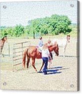 'kids Horse Heaven' Acrylic Print