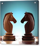 Knight Chess Pieces Acrylic Print