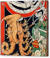 Knights Battle Eight-headed Dragon 1313 Acrylic Print