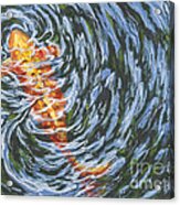 Koi Ripples Acrylic Print