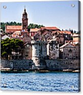 Korcula From The Sea Acrylic Print