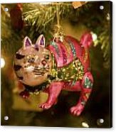 Kristmas Kitty Acrylic Print