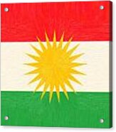 Kurdish Flag Acrylic Print