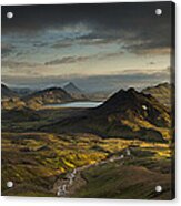 Lake Alftavatn Laugavegur Trail Iceland Acrylic Print