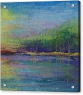 Lake At Sundown Acrylic Print